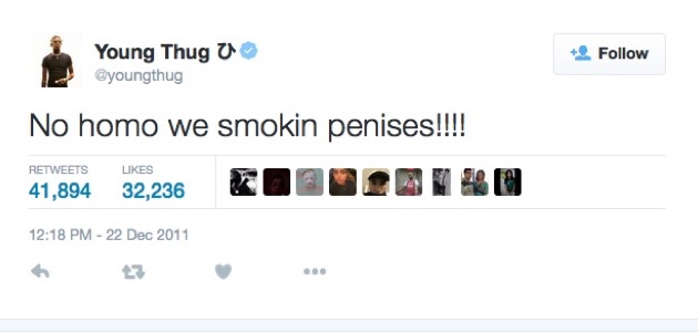 A weird gender tweet from Young Thug